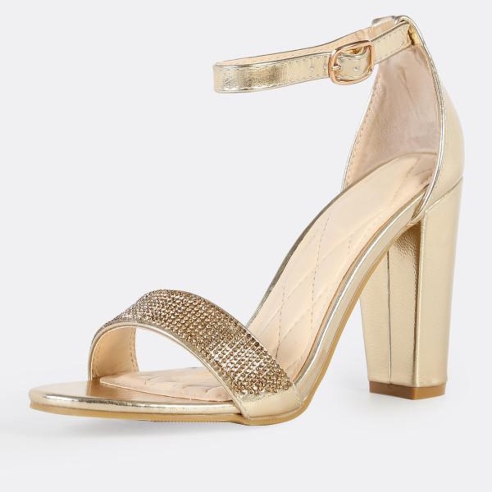 Gold Jeweled One Straps
